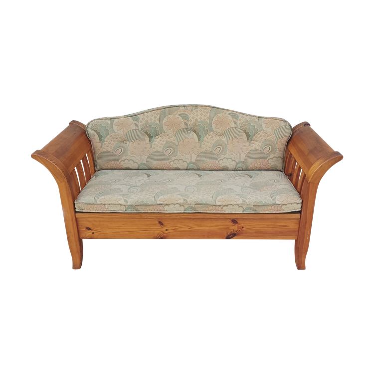 Banquette vintage en pin