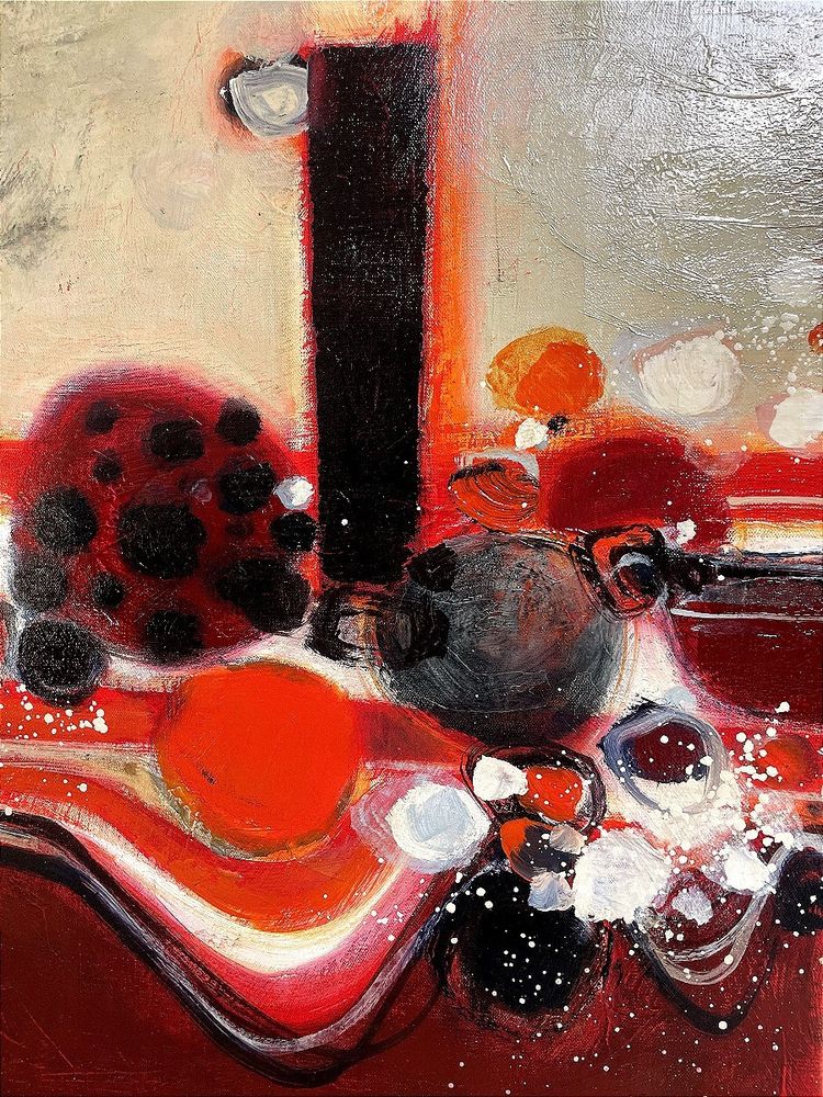 Frédéric Menguy (1927-2007), Oil on canvas, 1970s, "Bouquet de fleurs".