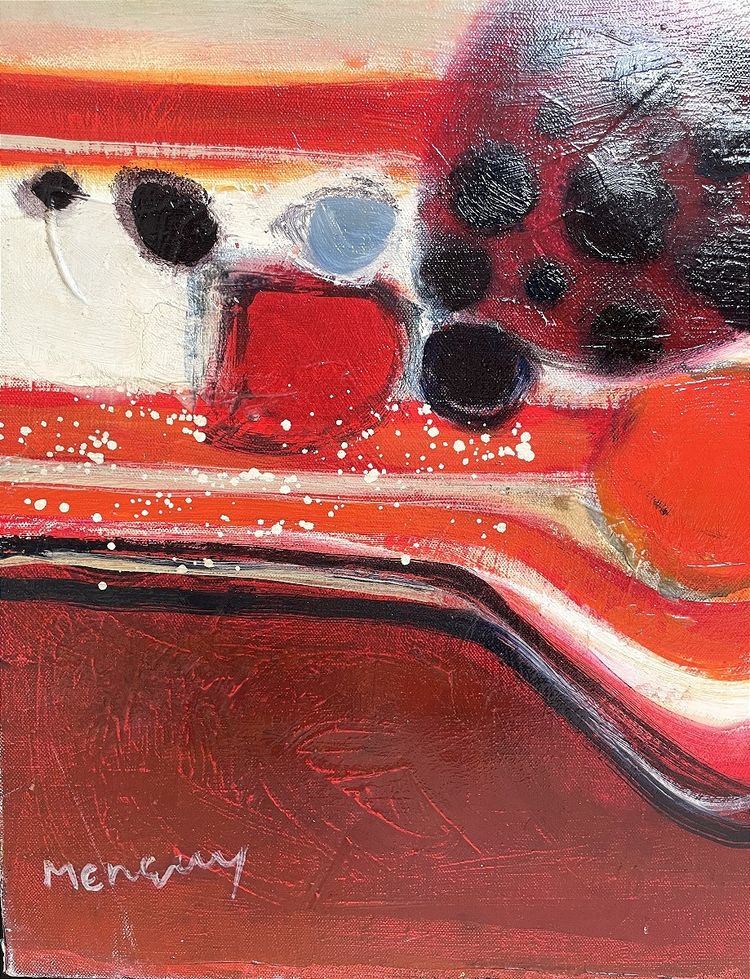 Frédéric Menguy (1927-2007), Oil on canvas, 1970s, "Bouquet de fleurs".