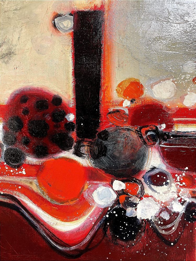 Frédéric Menguy (1927-2007), Oil on canvas, 1970s, "Bouquet de fleurs".