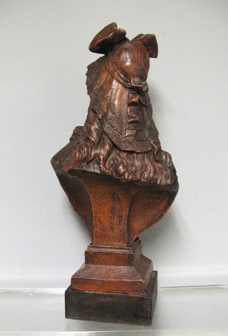 Buste Art Nouveau De Jeune Femme En Terre Cuite Vers 1900. 