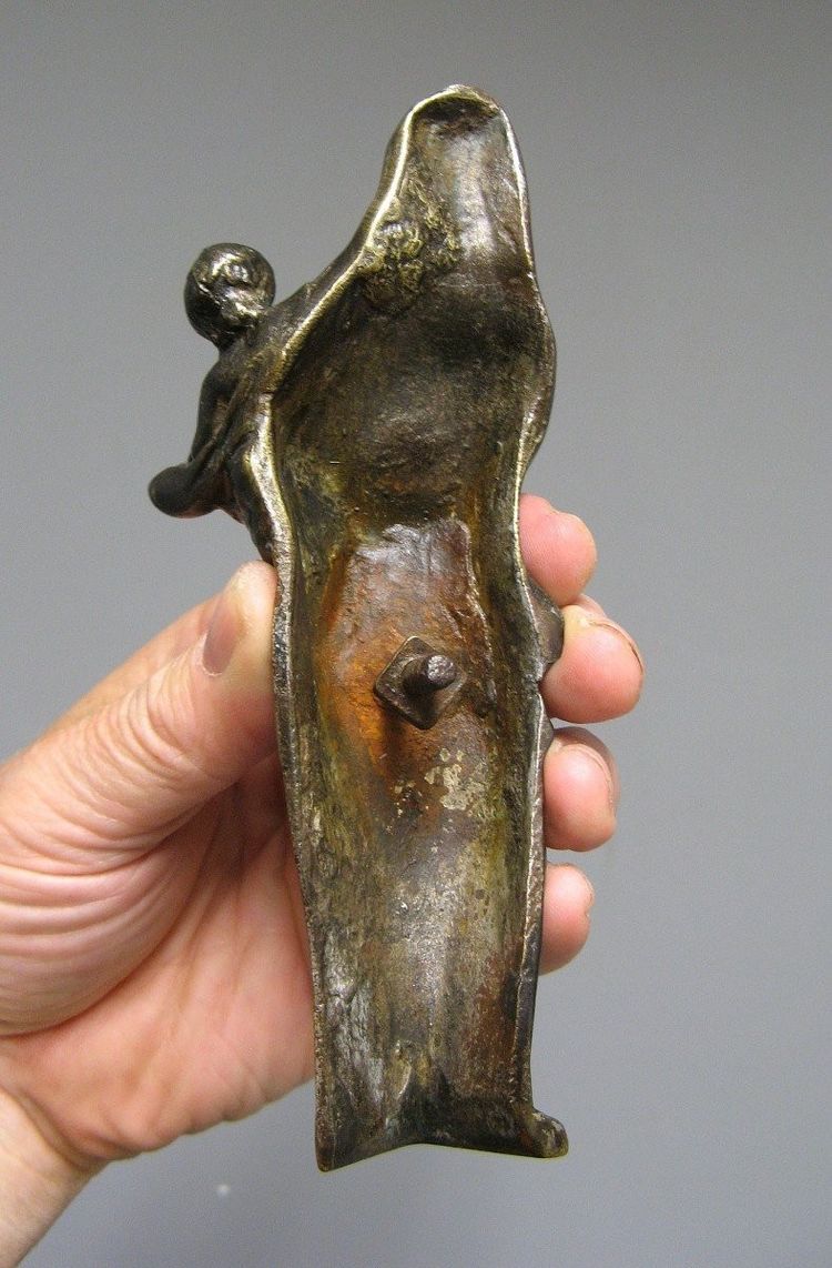 Bronze Virgin Applique 17th century.