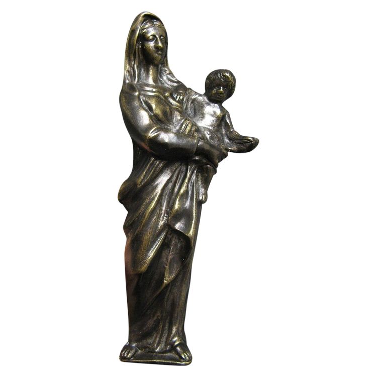 Bronze Virgin Applique 17th century.