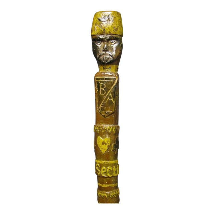 Canne d'Art Populaire De Soldat De l'Armée d'Afrique.