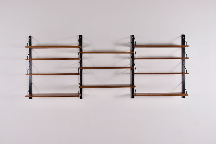Danish modular wall shelf Poul Cadovius