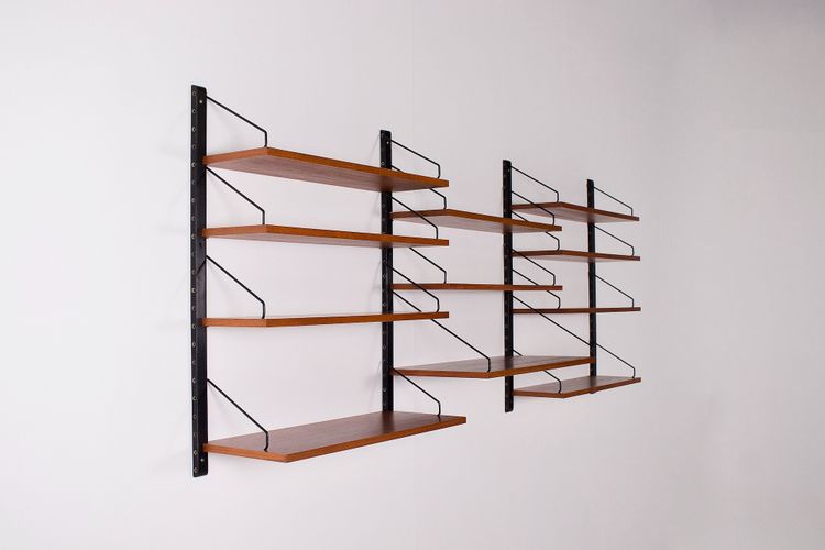 Danish modular wall shelf Poul Cadovius