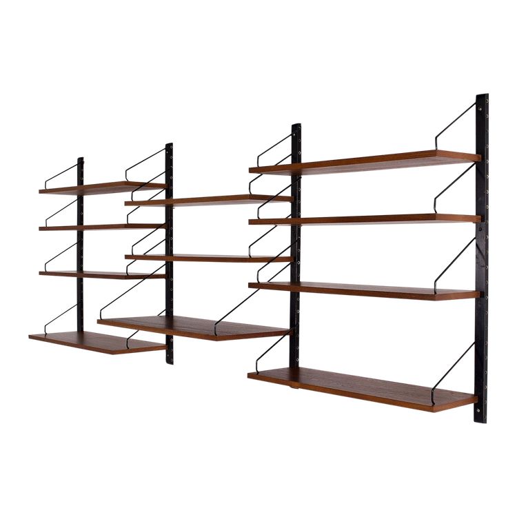 Danish modular wall shelf Poul Cadovius