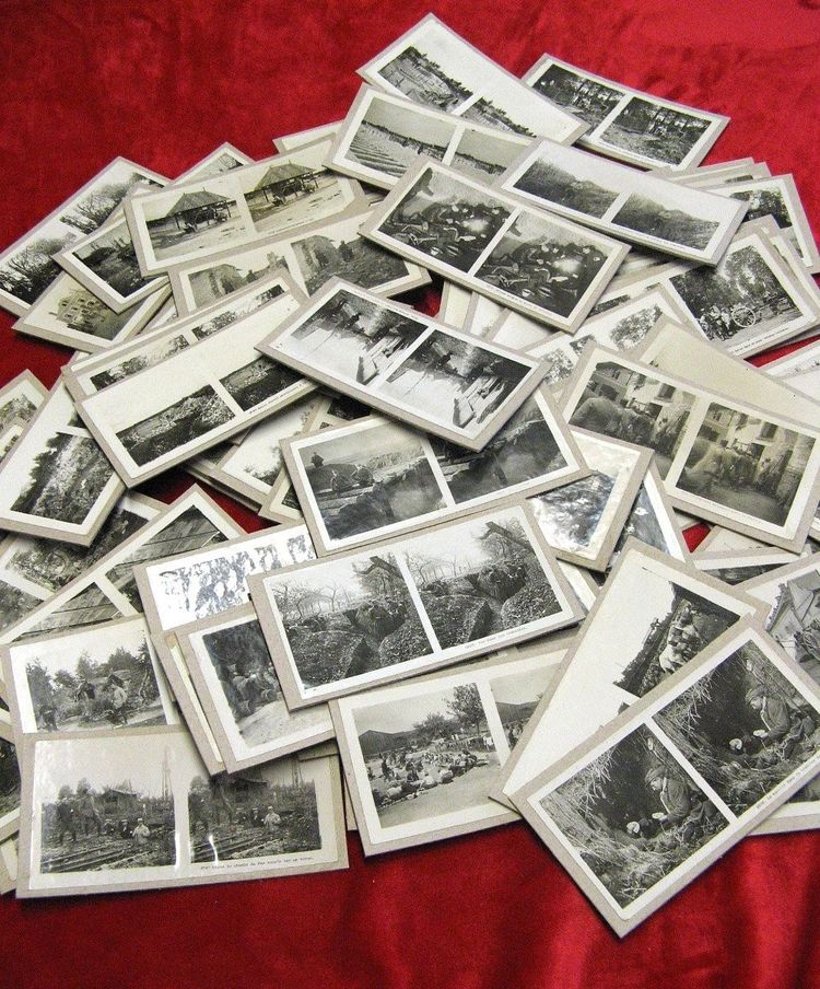 World War 14/18. Lot of 85 Stereoscopic Photo Views