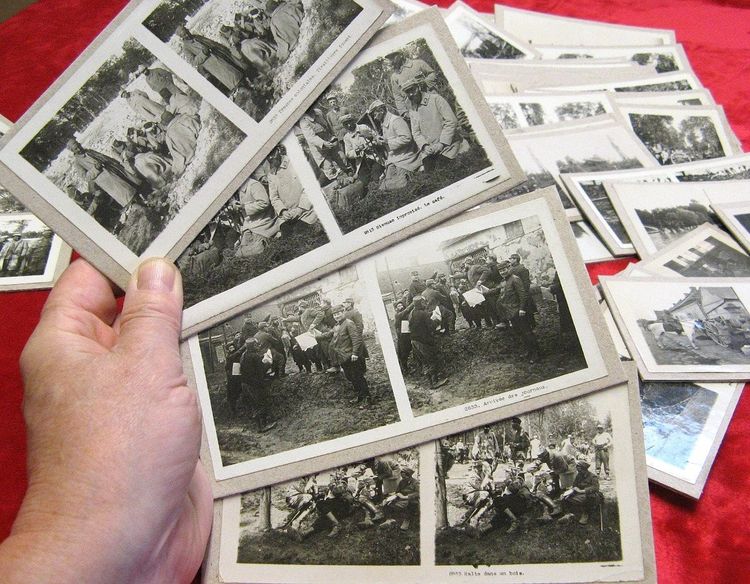 World War 14/18. Lot of 85 Stereoscopic Photo Views