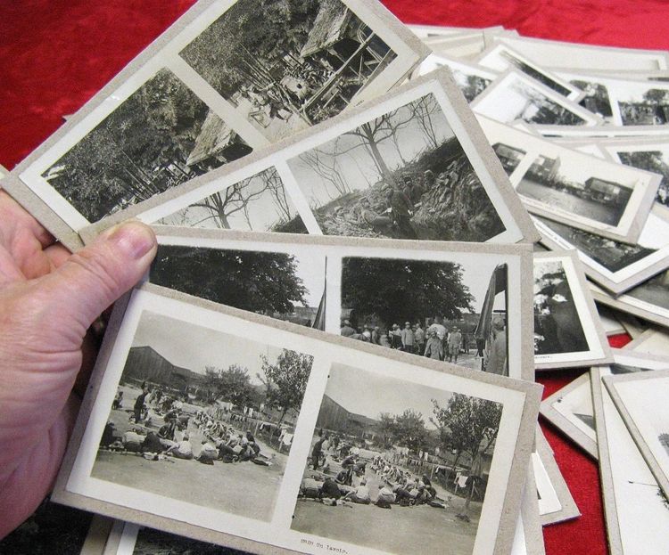 World War 14/18. Lot of 85 Stereoscopic Photo Views