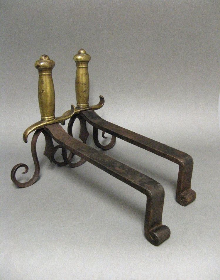 Pair of 19th century Arsenal Chenets.