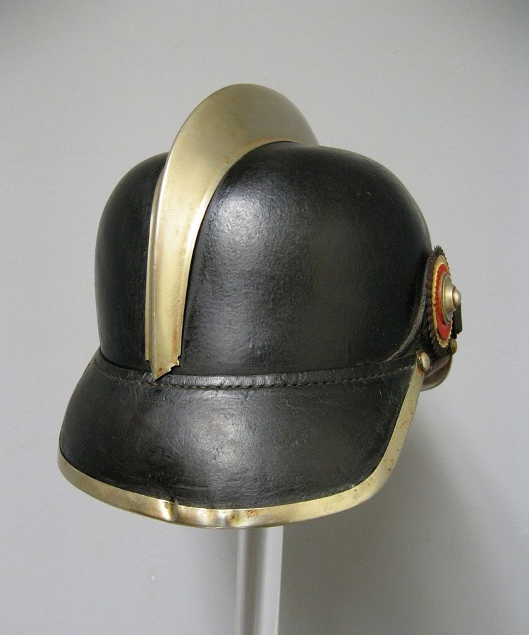 Feuerwehrhelm Aus Dem Zweiten Reich Krieg Von 14/18. Bremen WWI.