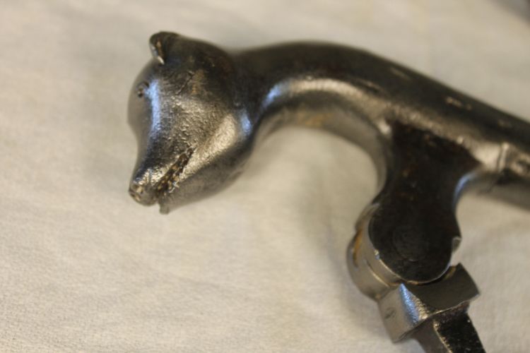 Wrought iron door knocker in the Haute Epoque style, complete 19th century