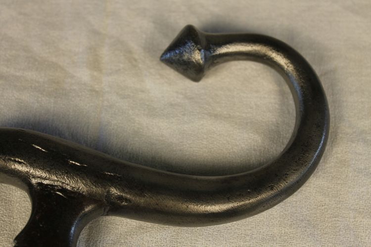 Wrought iron door knocker in the Haute Epoque style, complete 19th century