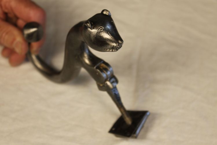 Wrought iron door knocker in the Haute Epoque style, complete 19th century