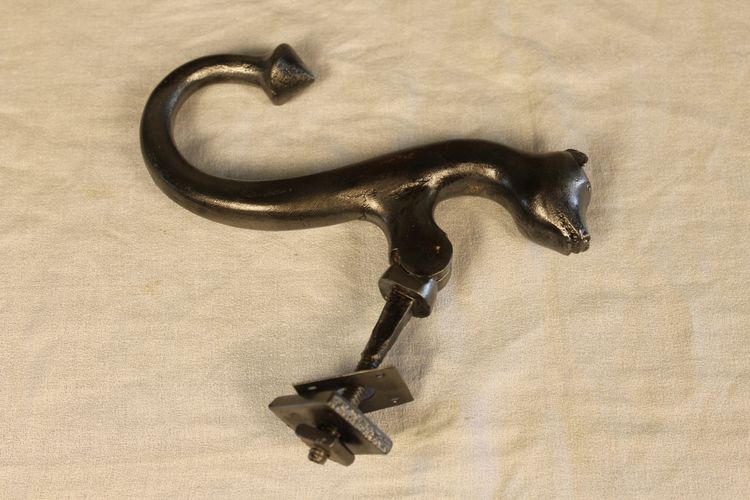 Wrought iron door knocker in the Haute Epoque style, complete 19th century