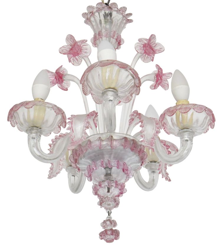 Murano blown glass chandelier