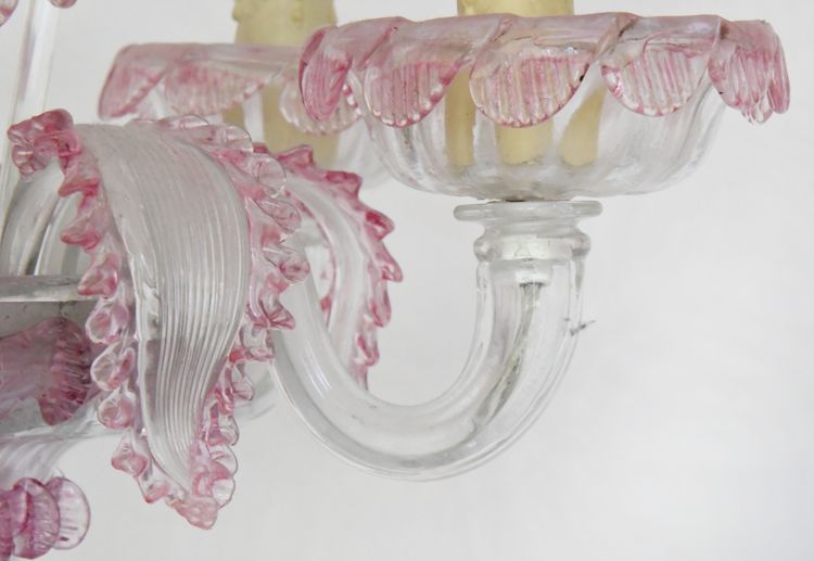 Murano blown glass chandelier
