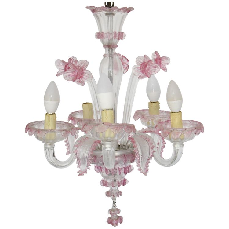 Murano blown glass chandelier