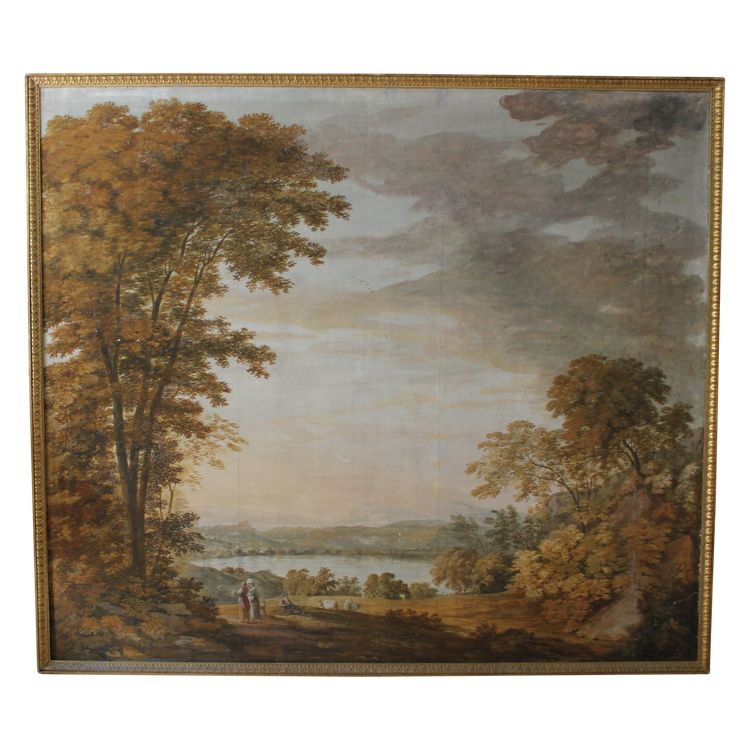 Large canvas painted in the Hubert Robert style, early 20th century