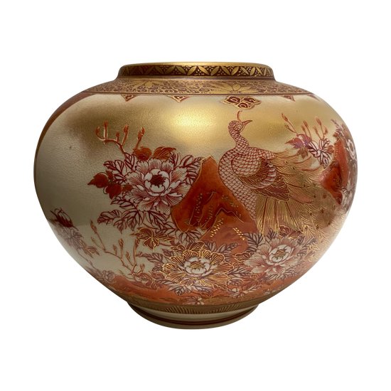 VASE FAÏENCE SATSUMA JAPON