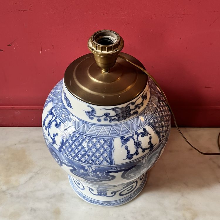 Lamp base, Chinese porcelain