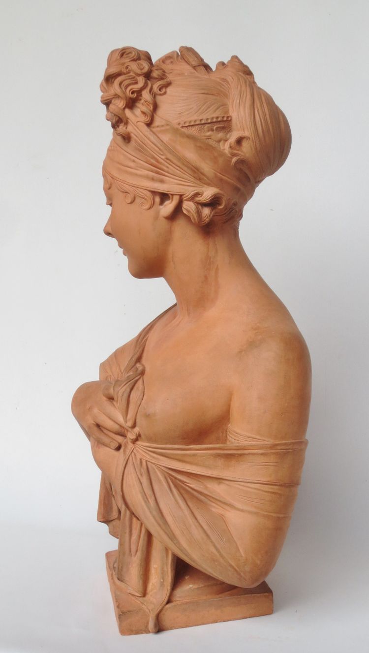 Portrait of Juliette Récamier, terracotta after Joseph Chinard.  
