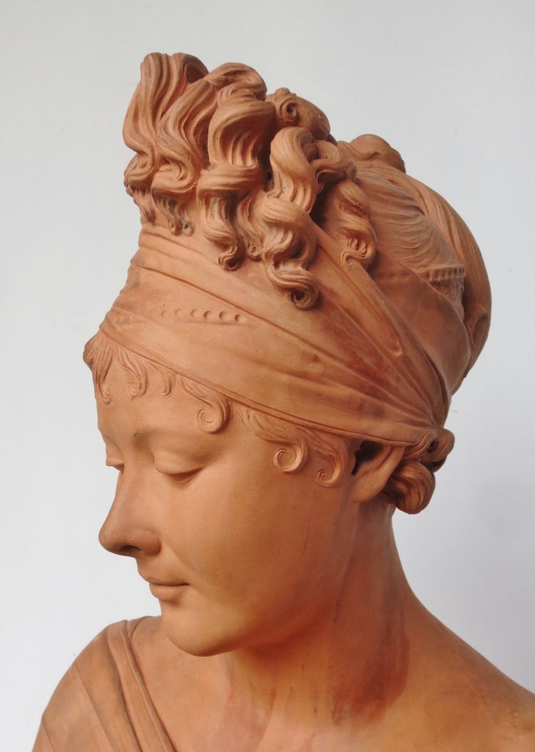 Portrait of Juliette Récamier, terracotta after Joseph Chinard.  