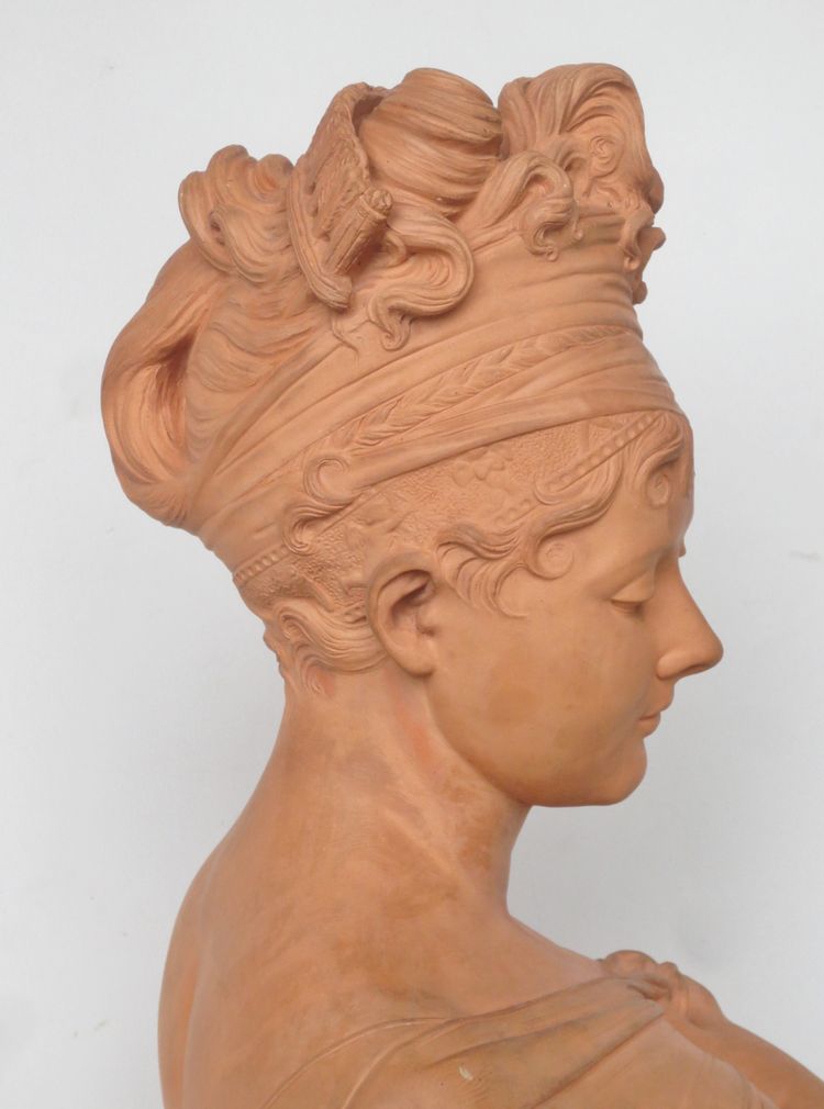 Portrait of Juliette Récamier, terracotta after Joseph Chinard.  