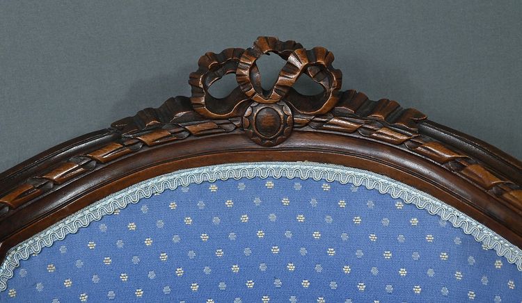 Beech Swivel Harpist Chair, Louis XVI style - Early 20th century