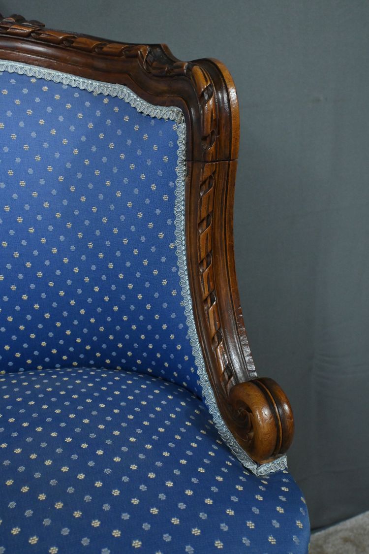 Beech Swivel Harpist Chair, Louis XVI style - Early 20th century