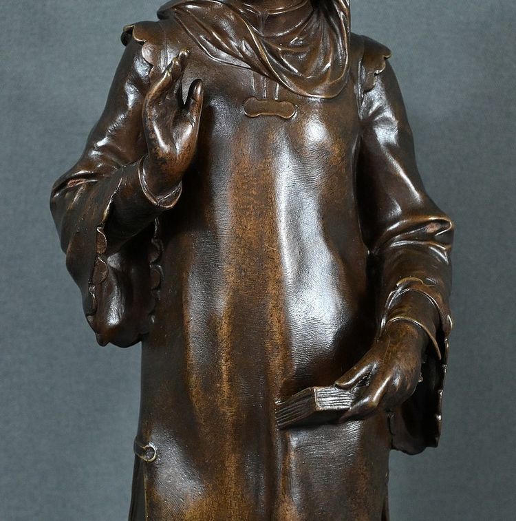 Bronzo "Dante", di A. Forestier - Fine del XIX secolo