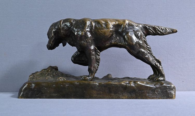 Bronze "Chien de Chasse" signed E. Samson - Late 19th century
