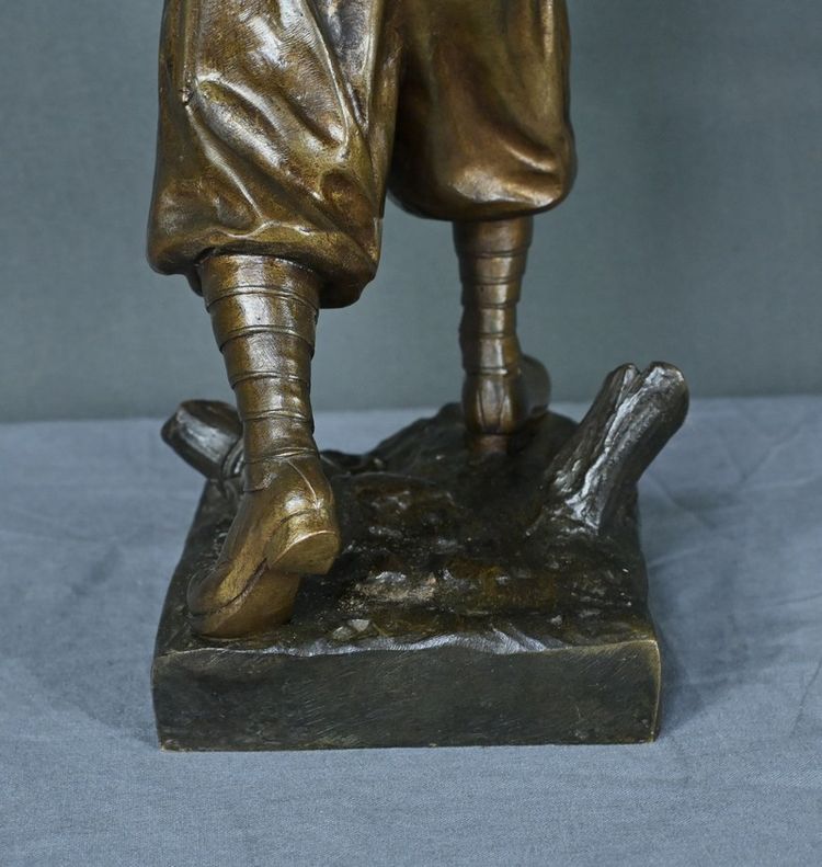 Bronzo "Le Zouave Trompettiste" di E. Carlier - Inizio XX secolo