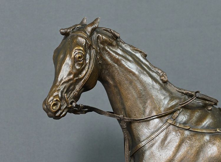 Cavallo "Saucebox" in bronzo, di P. Lenordez - seconda metà del XIX secolo