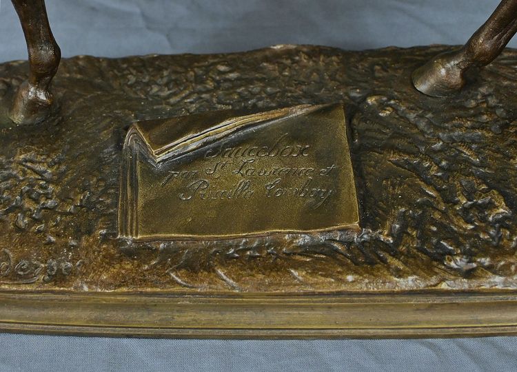 Cavallo "Saucebox" in bronzo, di P. Lenordez - seconda metà del XIX secolo