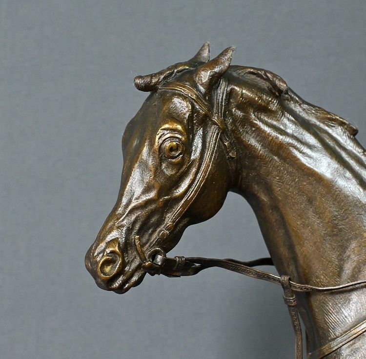 Cavallo "Saucebox" in bronzo, di P. Lenordez - seconda metà del XIX secolo