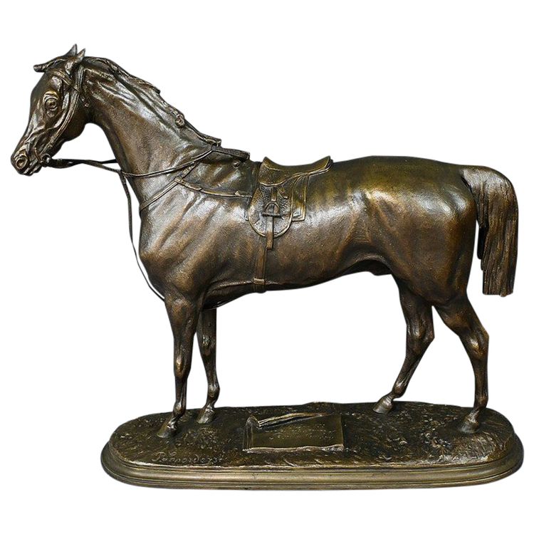 Cavallo "Saucebox" in bronzo, di P. Lenordez - seconda metà del XIX secolo