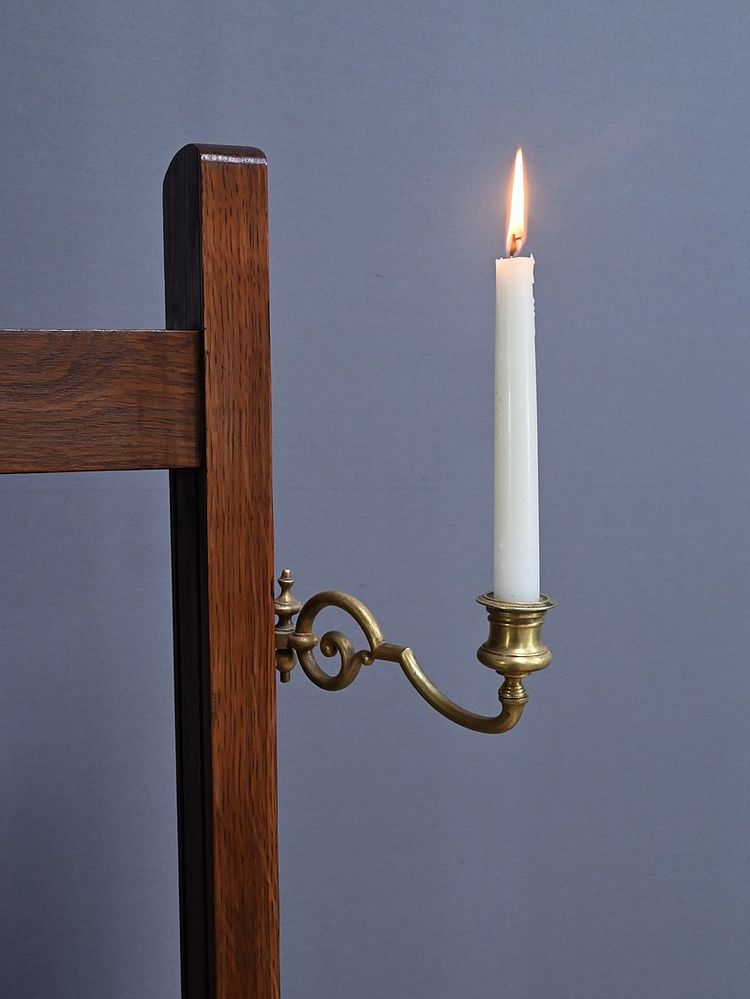Chevalet d’Atelier Double-Face en Chêne – Milieu XIXe