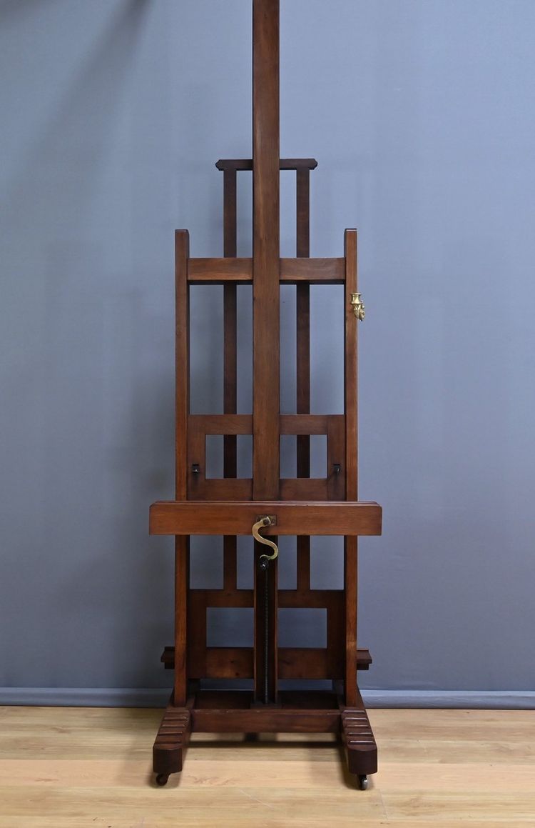 Chevalet d’Atelier Double-Face en Chêne – Milieu XIXe