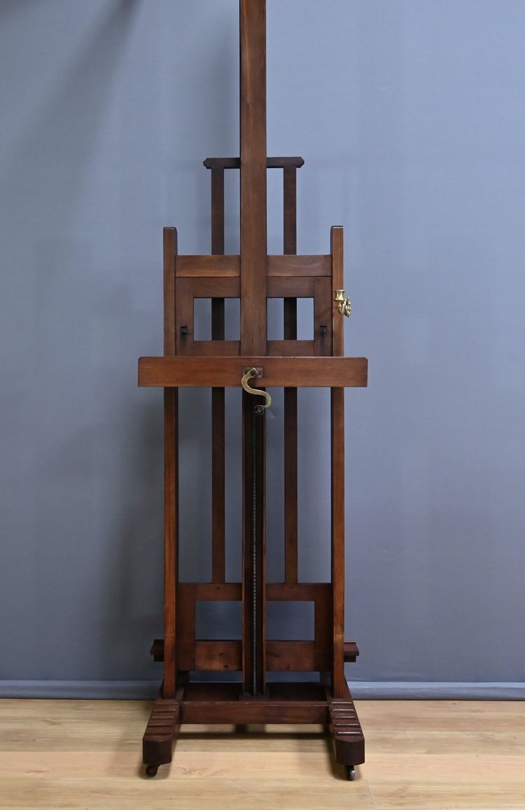Chevalet d’Atelier Double-Face en Chêne – Milieu XIXe