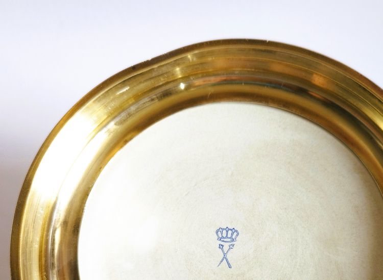Tazza traforata in porcellana di Dresda Germania XIX secolo