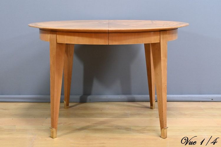Table 4 à 10 Couverts en Merisier – 1950