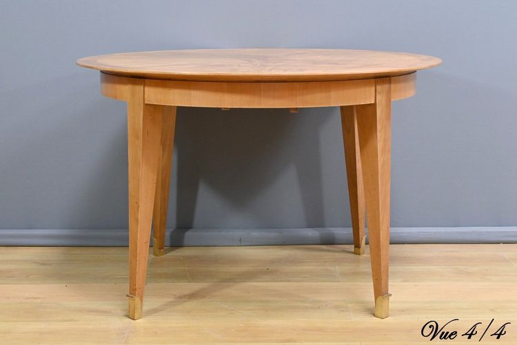 Table 4 à 10 Couverts en Merisier – 1950