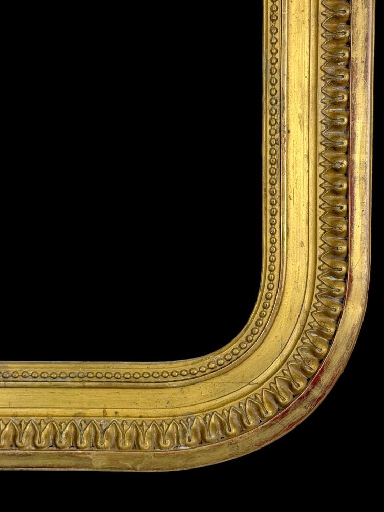 ANCIENT 19th CENTURY FRAME IN WOOD AND GILDED STUC SCULPTTED FOR PAINTING 46 CM X 34 CM