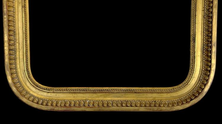 ANCIENT 19th CENTURY FRAME IN WOOD AND GILDED STUC SCULPTTED FOR PAINTING 46 CM X 34 CM
