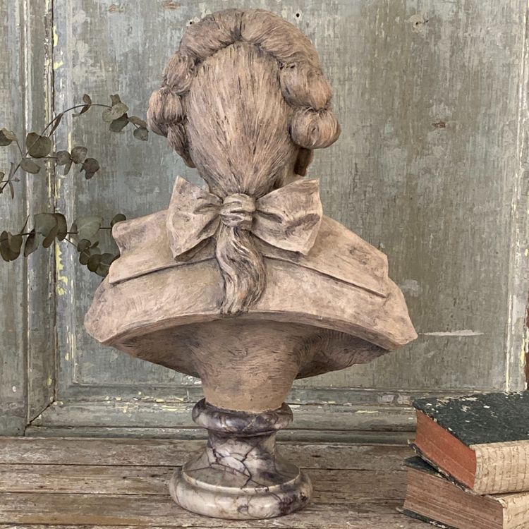 Busto di bambino in terracotta XIX secolo
