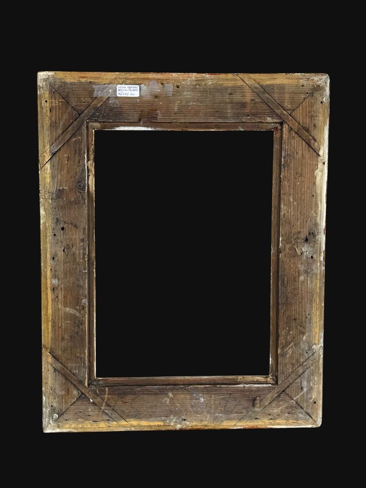 ANCIENT GILDED WOOD AND STUC FRAME FOR PAINTING 46.5 cm x 34 cm ( BEAUTIFUL GILDING )