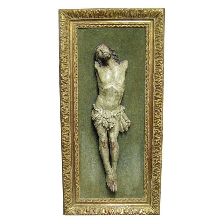 Christ in 18th century carved wood.