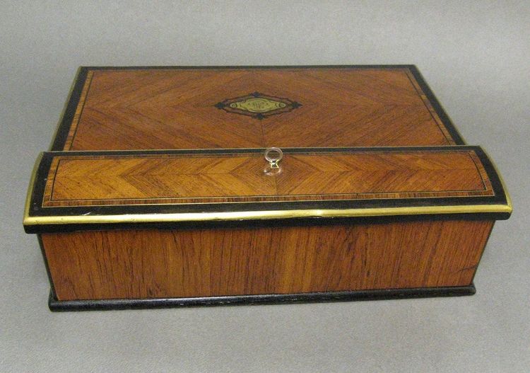 Ecritoire De Voyage in marquetry 19th Century. Napoleon III period.